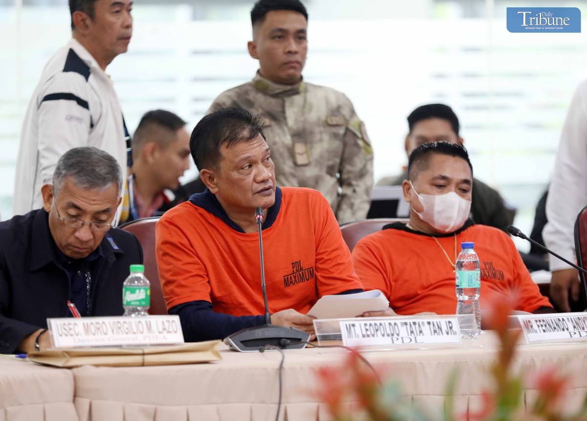 (September 12 2024)…………Quadcomm summoned Witness Person Deprived of Liberty (PDL) Leopoldo Tan Jr. and Fernando Magdadaro to answer questions from lawmakers during the fifth joint public hearing on extrajudicial killings, illegal drugs, and illegal activities on Thursday, September 12, 2024, at the House of Representatives in Quezon City.………Photo/Analy Labor